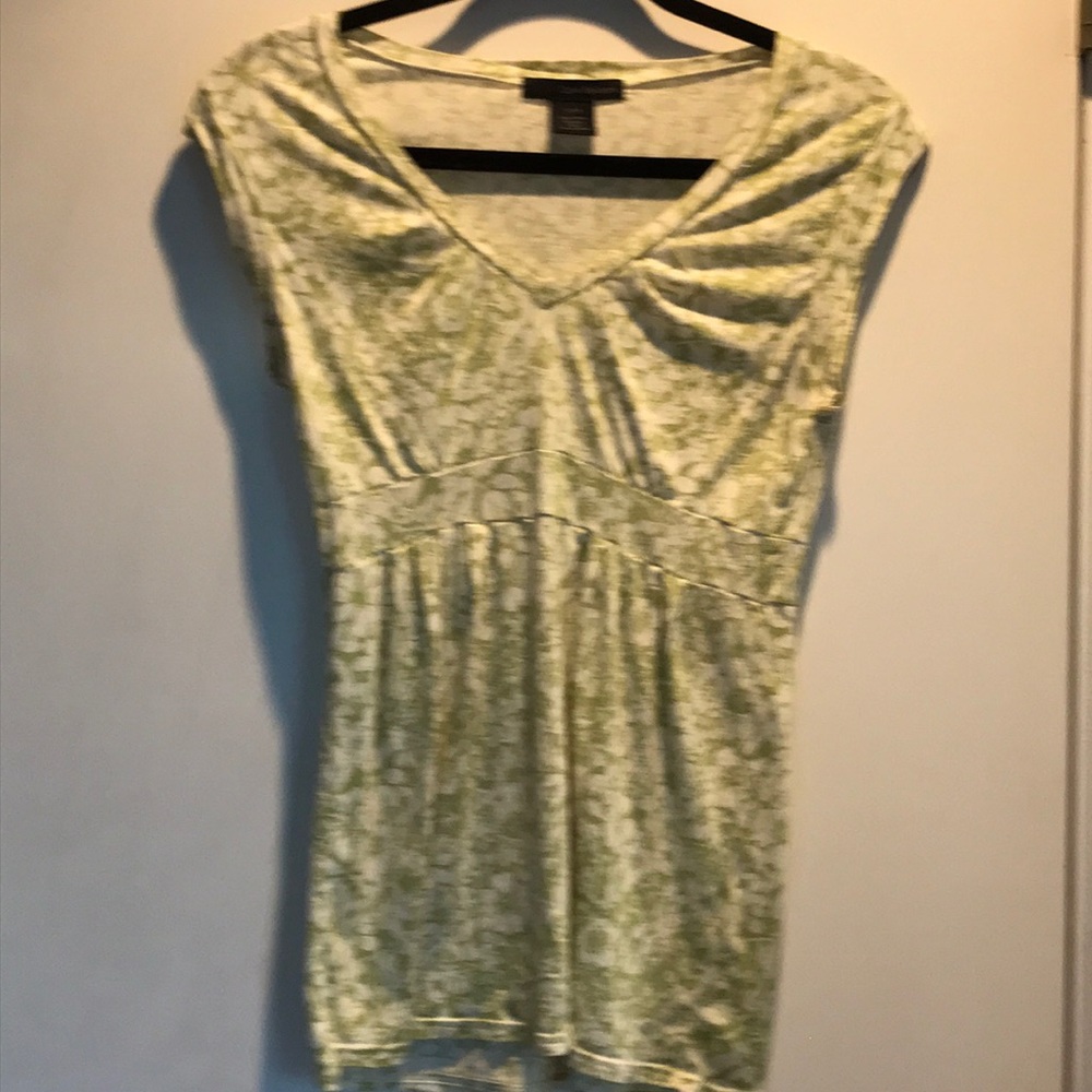 Green and White Floral Calvin Klein Jeans Top